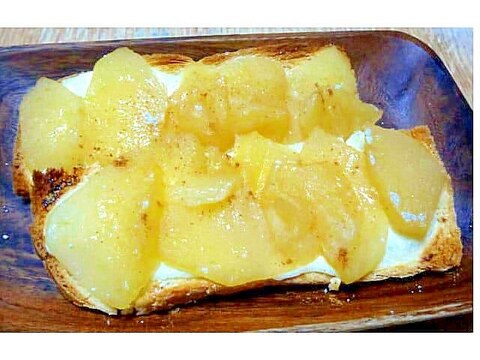 食パンで作る林檎のトースト☆サクサクパイ風